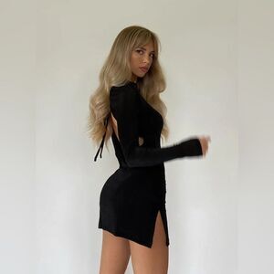 Lioness Montana Black Mini Dress S